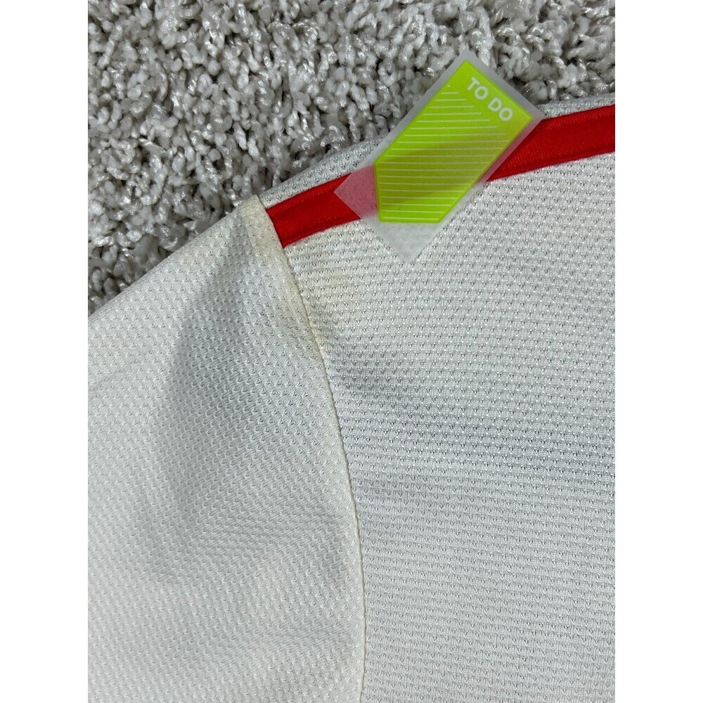 Adidas Flamengo Jersey White Men Soccer Shirt Climalite Brazil USsize S - Picture 8 of 11